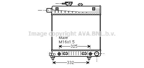 MSA2150 PRASCO Радиатор, охлаждение двигателя