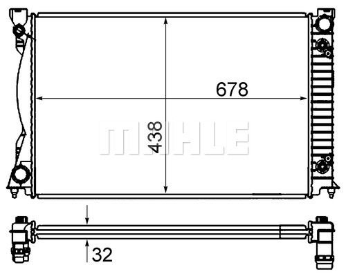 CR842000S MAHLE Радиатор, охлаждение двигателя