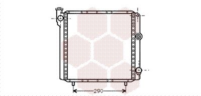 43002040 VAN WEZEL Радиатор, охлаждение двигателя