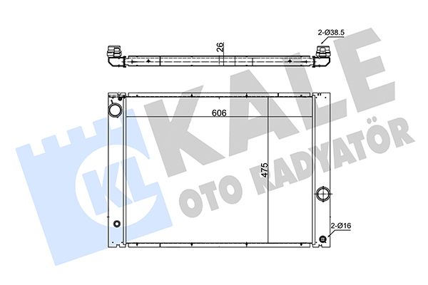 341910 KALE OTO RADYATÖR Радиатор, охлаждение двигателя