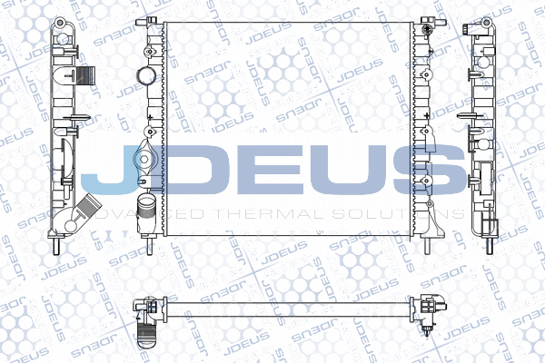 M0230550 JDEUS Радиатор, охлаждение двигателя