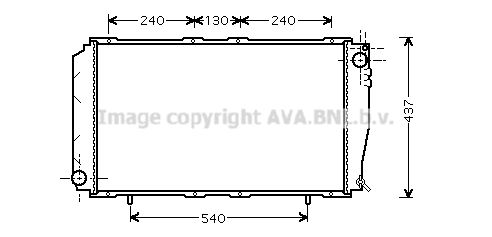 SU2043 AVA QUALITY COOLING Радиатор, охлаждение двигателя