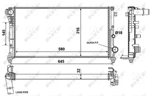 WG1723331 WILMINK GROUP Радиатор, охлаждение двигателя