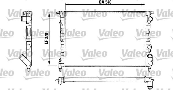 816551 VALEO Радиатор, охлаждение двигателя