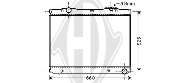 DCM3767 DIEDERICHS Радиатор, охлаждение двигателя