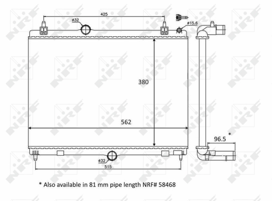 WG1723352 WILMINK GROUP Радиатор, охлаждение двигателя