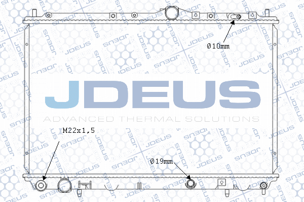 M0310491 JDEUS Радиатор, охлаждение двигателя