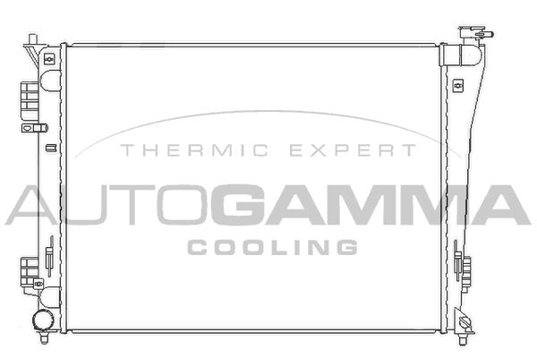 105836 AUTOGAMMA Радиатор, охлаждение двигателя