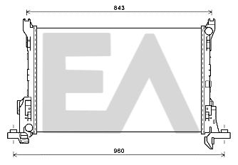 31R60089 EACLIMA Радиатор, охлаждение двигателя