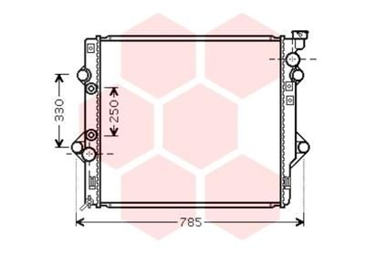 53002644 VAN WEZEL Радиатор, охлаждение двигателя