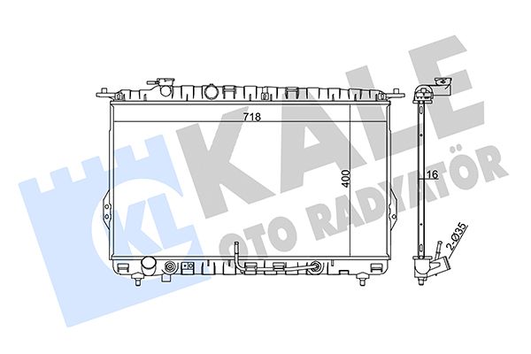 369300 KALE OTO RADYATÖR Радиатор, охлаждение двигателя