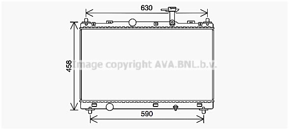 SZ2147 AVA QUALITY COOLING Радиатор, охлаждение двигателя