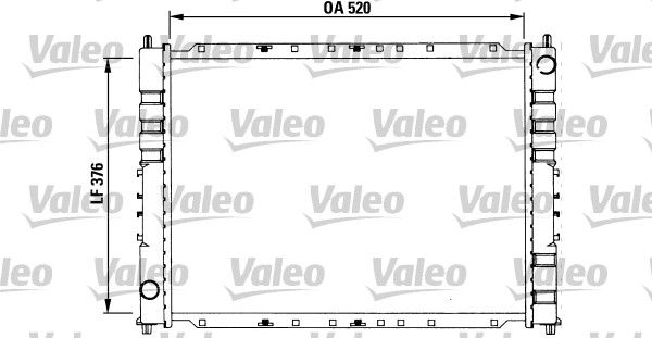 731212 VALEO Радиатор, охлаждение двигателя