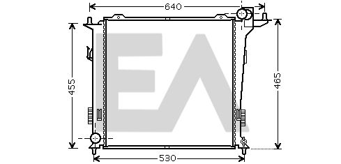 31R28071 EACLIMA Радиатор, охлаждение двигателя