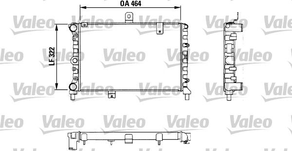 811056 VALEO Радиатор, охлаждение двигателя