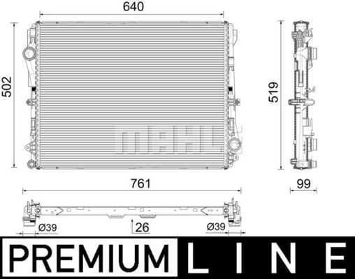 WG2183376 WILMINK GROUP Радиатор, охлаждение двигателя