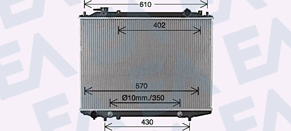 31R22142 EACLIMA Радиатор, охлаждение двигателя