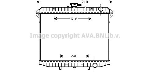 DN2143 AVA QUALITY COOLING Радиатор, охлаждение двигателя