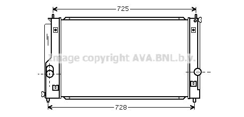 TO2334 AVA QUALITY COOLING Радиатор, охлаждение двигателя