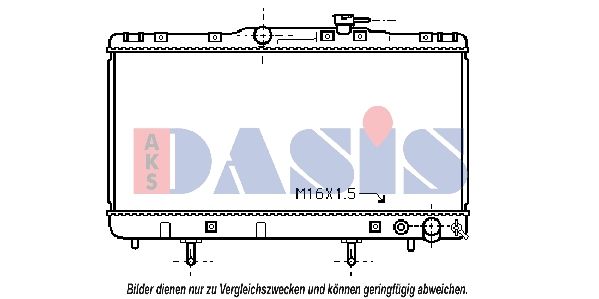 210710N AKS DASIS Радиатор, охлаждение двигателя