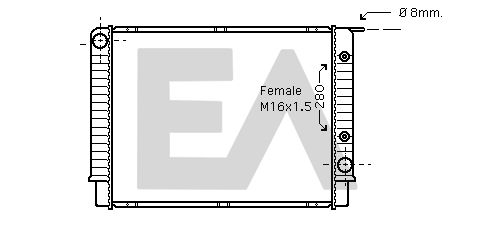 31R78038 EACLIMA Радиатор, охлаждение двигателя