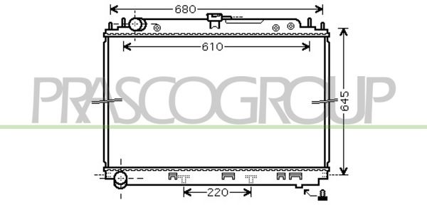 DS814R001 PRASCO Радиатор, охлаждение двигателя