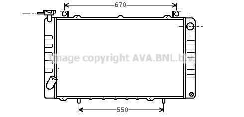 DN2150 AVA QUALITY COOLING Радиатор, охлаждение двигателя