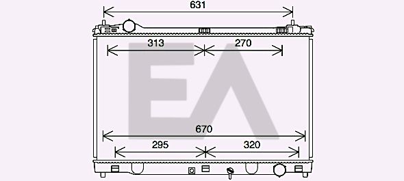 31R71288 EACLIMA Радиатор, охлаждение двигателя