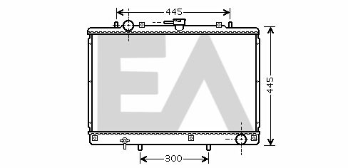 31R51094 EACLIMA Радиатор, охлаждение двигателя