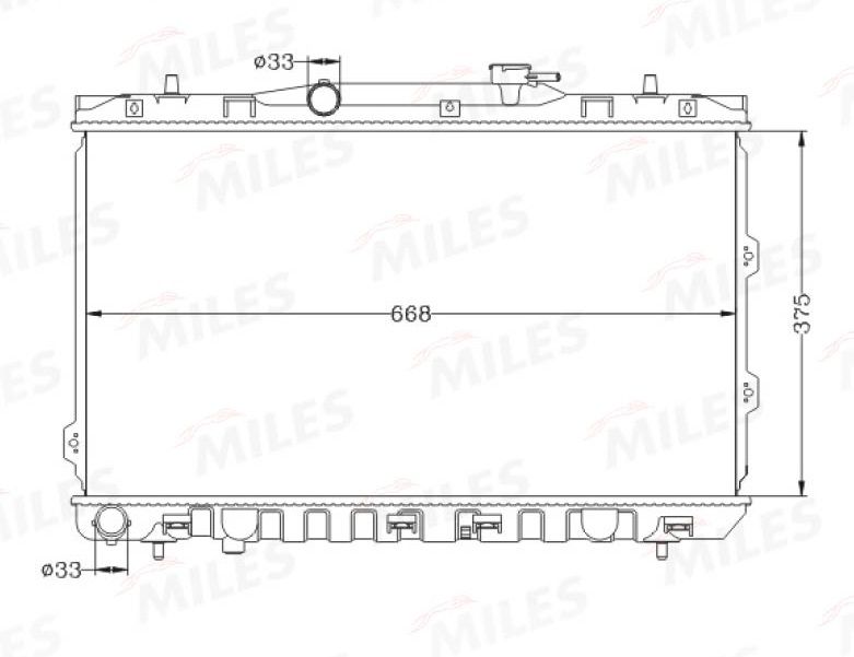 ACRB517 MILES Радиатор, охлаждение двигателя