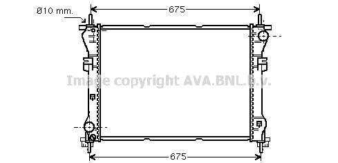 FD2319 AVA QUALITY COOLING Радиатор, охлаждение двигателя