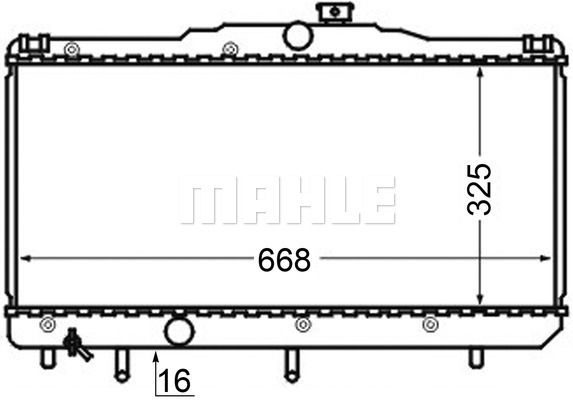 CR122000S MAHLE Радиатор, охлаждение двигателя