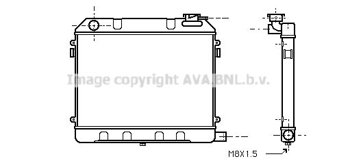 OL2012 AVA QUALITY COOLING Радиатор, охлаждение двигателя