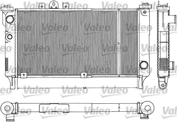 883953 VALEO Радиатор, охлаждение двигателя