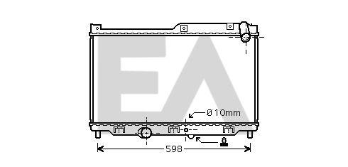 31R52077 EACLIMA Радиатор, охлаждение двигателя