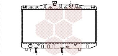 53002048 VAN WEZEL Радиатор, охлаждение двигателя