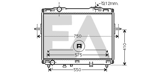 31R36040 EACLIMA Радиатор, охлаждение двигателя