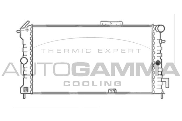 103184 AUTOGAMMA Радиатор, охлаждение двигателя
