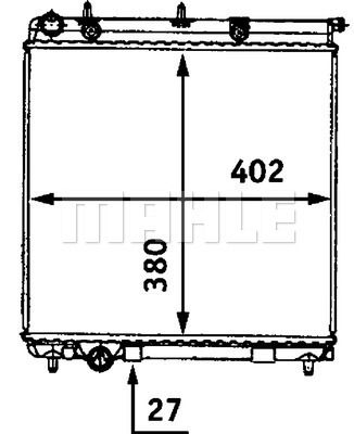 CR558000S MAHLE Радиатор, охлаждение двигателя