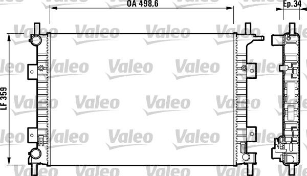 732624 VALEO Радиатор, охлаждение двигателя