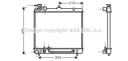 HY2052 AVA QUALITY COOLING Радиатор, охлаждение двигателя