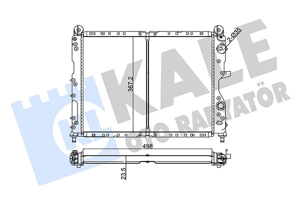 101798 KALE OTO RADYATÖR Радиатор, охлаждение двигателя