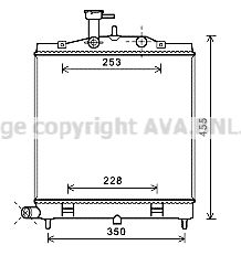 KA2172 AVA QUALITY COOLING Радиатор, охлаждение двигателя