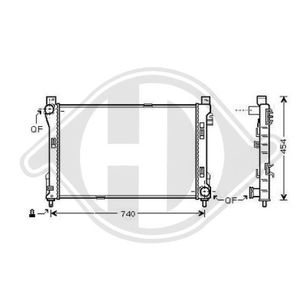 DCM2388 DIEDERICHS Радиатор, охлаждение двигателя