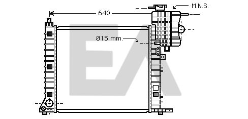 31R50081 EACLIMA Радиатор, охлаждение двигателя