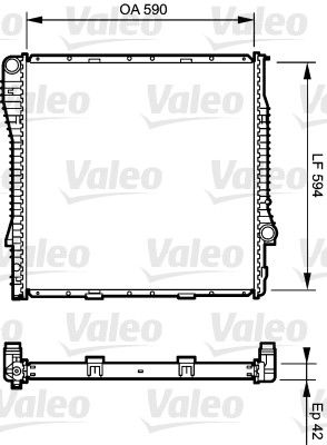 734894 VALEO Радиатор, охлаждение двигателя