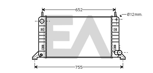 31R22048 EACLIMA Радиатор, охлаждение двигателя