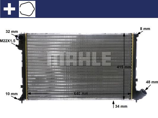 CR594000S MAHLE Радиатор, охлаждение двигателя