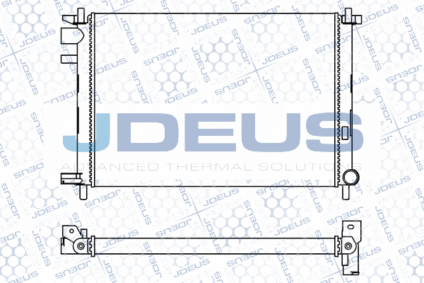 M0120840 JDEUS Радиатор, охлаждение двигателя