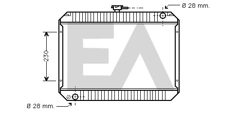 31R18043 EACLIMA Радиатор, охлаждение двигателя